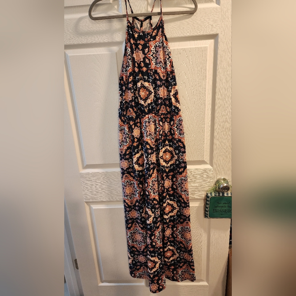 French grey maxi dress